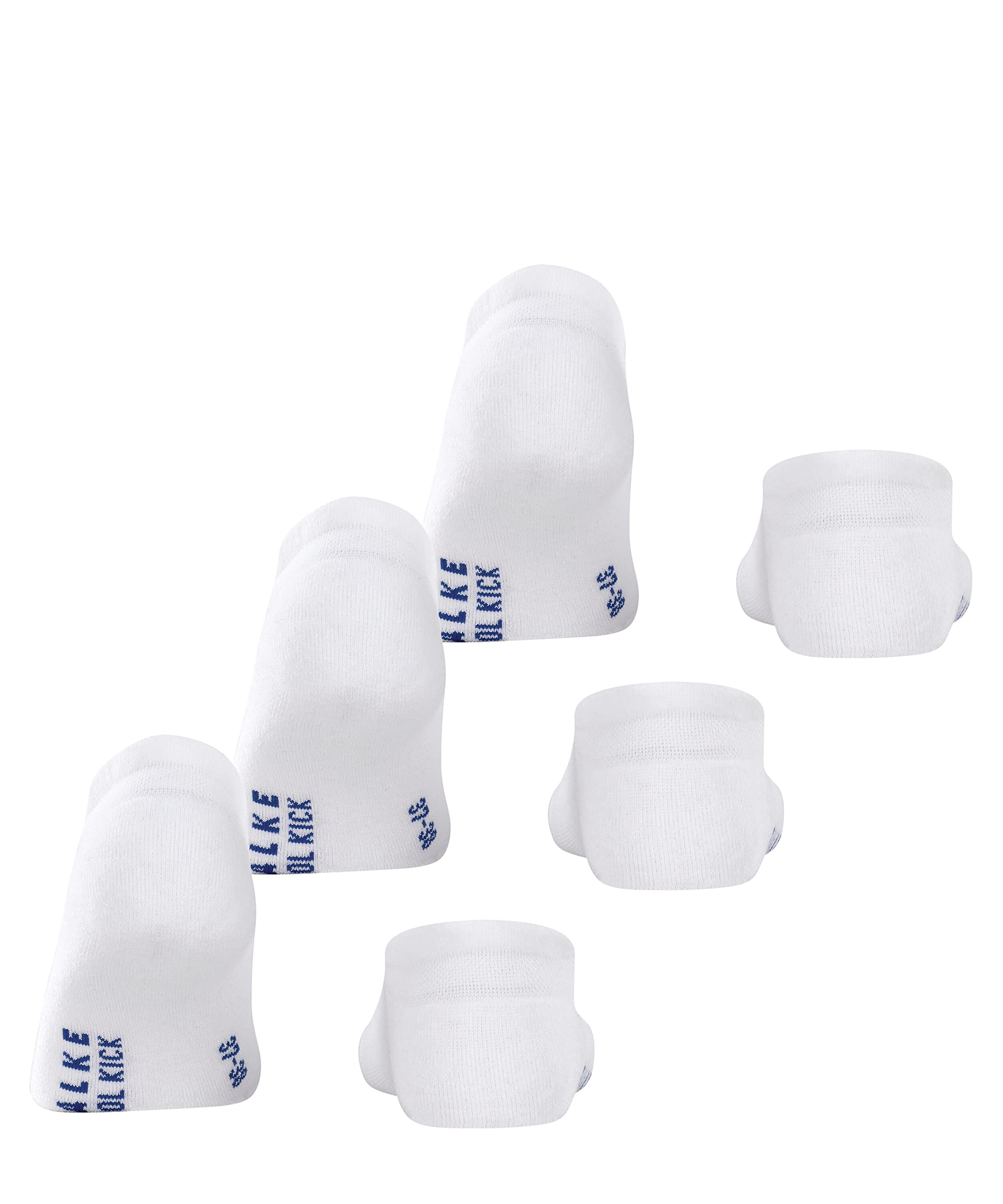 FALKE Cool Kick Sneaker 3-Pack U SN respirantes unies lot de 3 paires, Chaussettes basses Mixte, Blanc (White 2000), 37-38