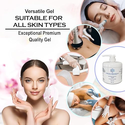 Miniatura 5 de Gel de preparación Cryo - Gel conductor para uso con máquinas reafirmantes faciales RF, reducción de celulitis, tonificación y adelgazamiento, 16