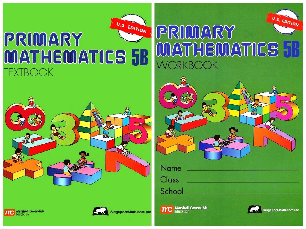 Primary Mathematics 5B SET-Textbook and Workbook: Singapore Math Inc ...
