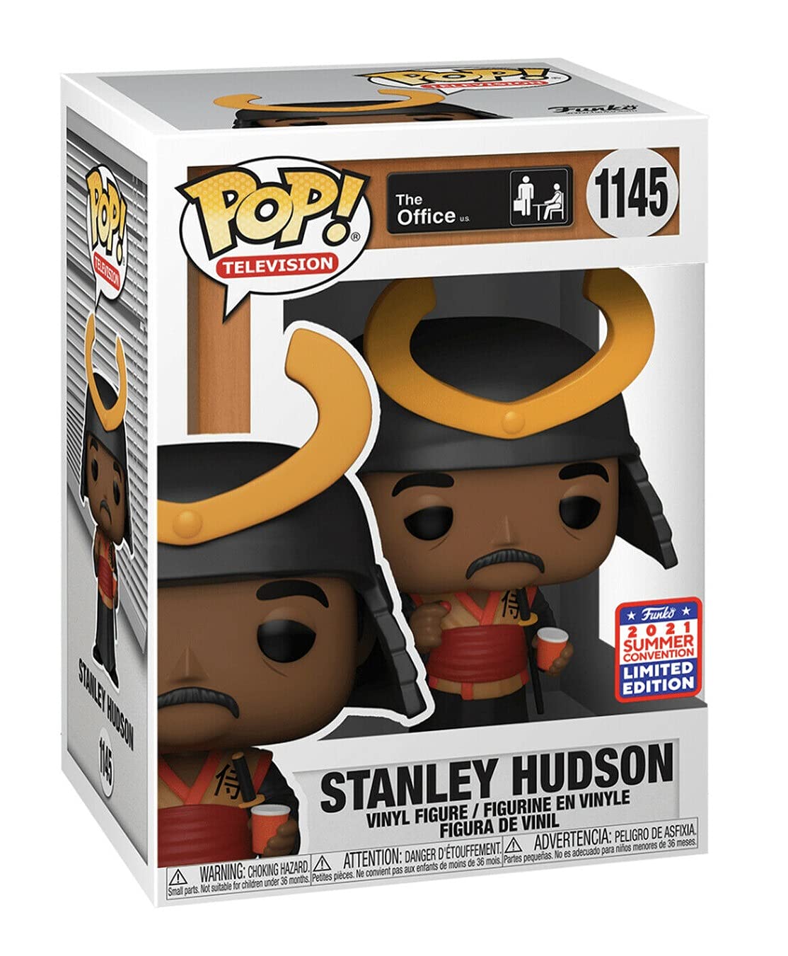 Pop! The Office Stanley Hudson as Samurai Warrior FunKon Summer Convention 2021 Shared 1145