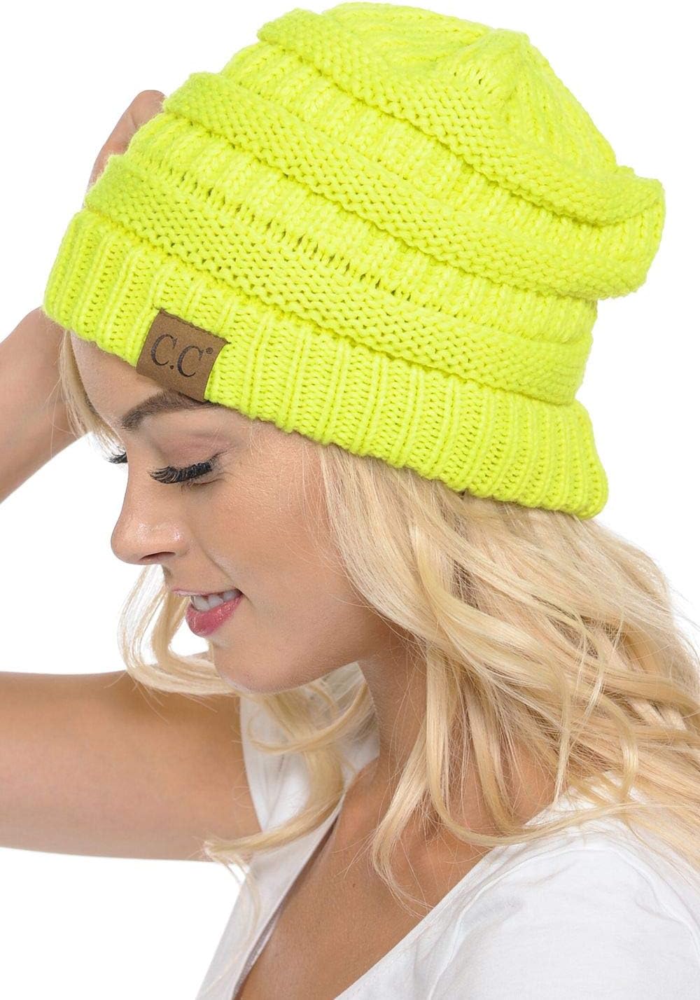 C.C Exclusives Cable Knit Beanie - Thick, Soft & Warm Chunky Beanie Hats
