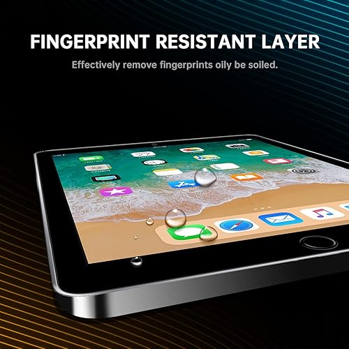 Miniatura 4 de avakot - Paquete de 2 protectores de pantalla para iPad de 6 generación de 9.7 pulgadas, película de vidrio templado antiarañazos para iPad 5