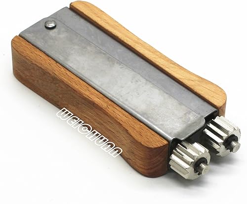 Miniatura 2 de WEICHUAN Marco de colmena de apicultura, tensor de cable de alambre de acero inoxidable, herramienta de prensado con ruedas de metal y mango de