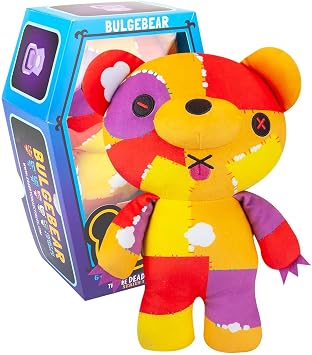 Deddy Bears Bulgebear Soft Toy 30cm Coffin Box, Plush Idea Spooky Collectable - 30cm X 12.8cm Multi X 1