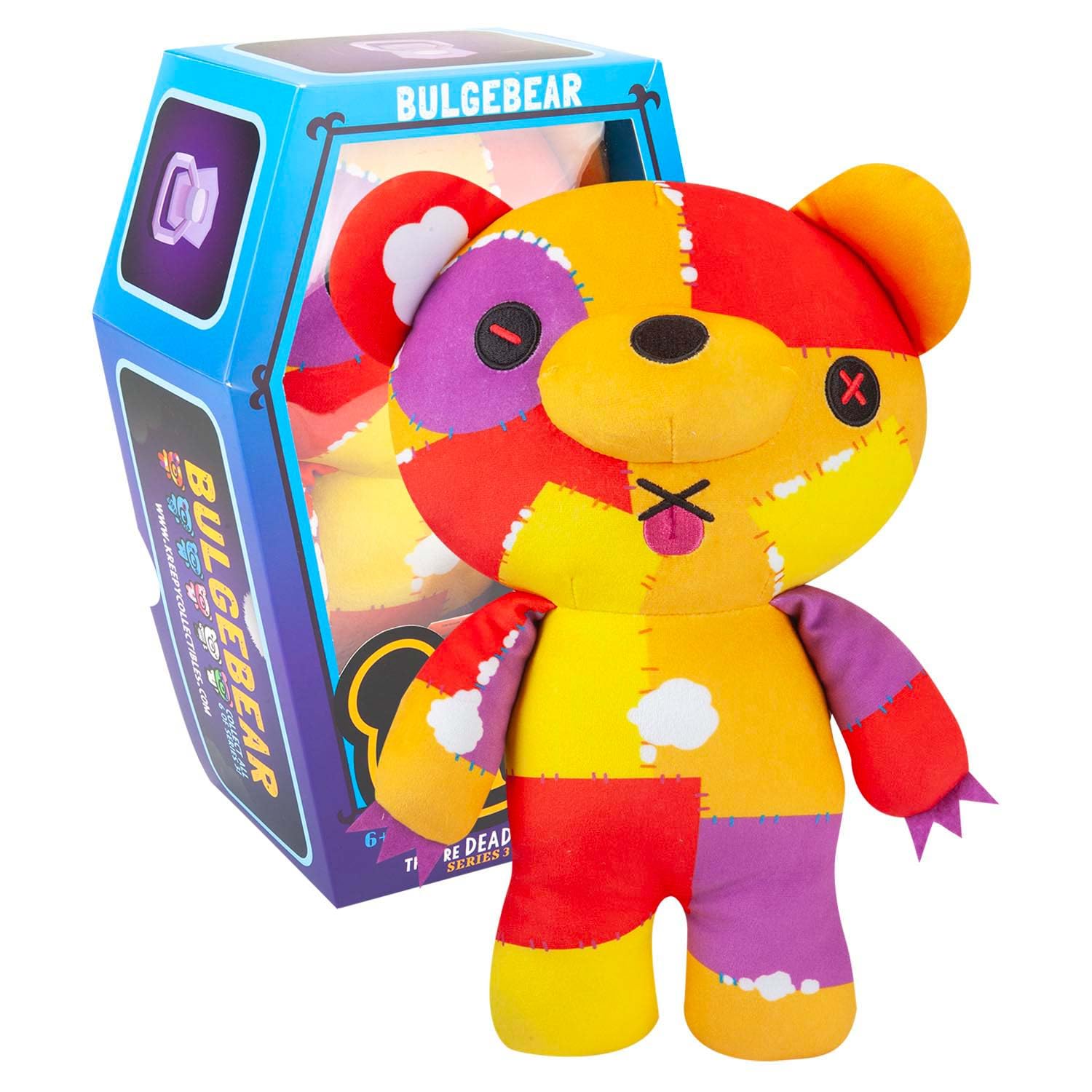 Deddy Bears Bulgebear Soft Toy 30cm Coffin Box, Plush Idea Spooky