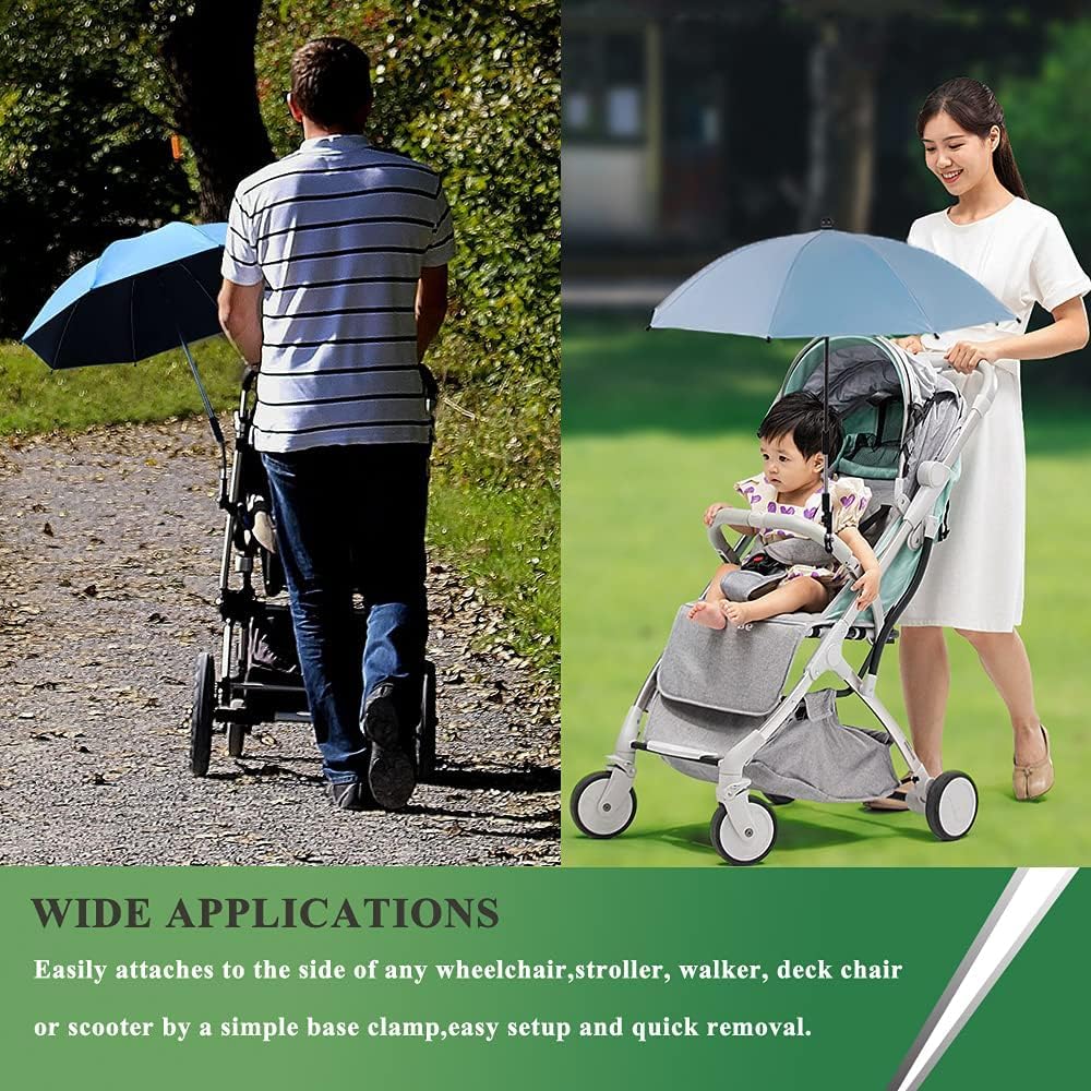 Nakazawa Convenient and Lightweight, Clip-On, Adjustable Steering, Universal, Umbrella Baby Stroller - Image 3
