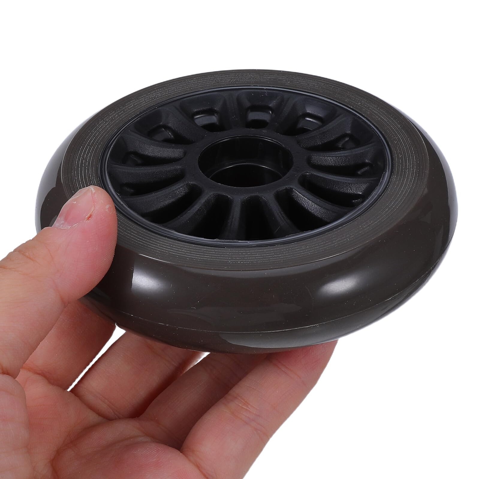ORFOFE Ruote per Scooter in Plastica Nera Ruote di Ricambio Resistenti e Leggere per Pattini Rotelle Skateboard e Valigie per Principianti e Uso Esterno