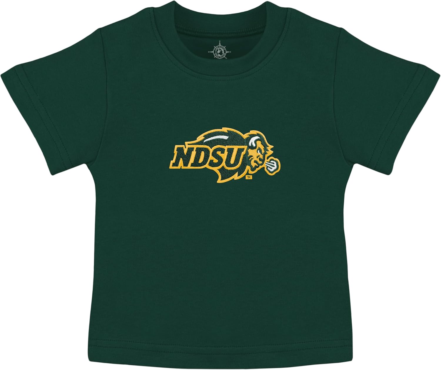 Creative Knitwear College Baby T-Shirt - Embroidered Team Logo, Unisex, Short Sleeve, 0-18 Months, Baby Sports Apparel