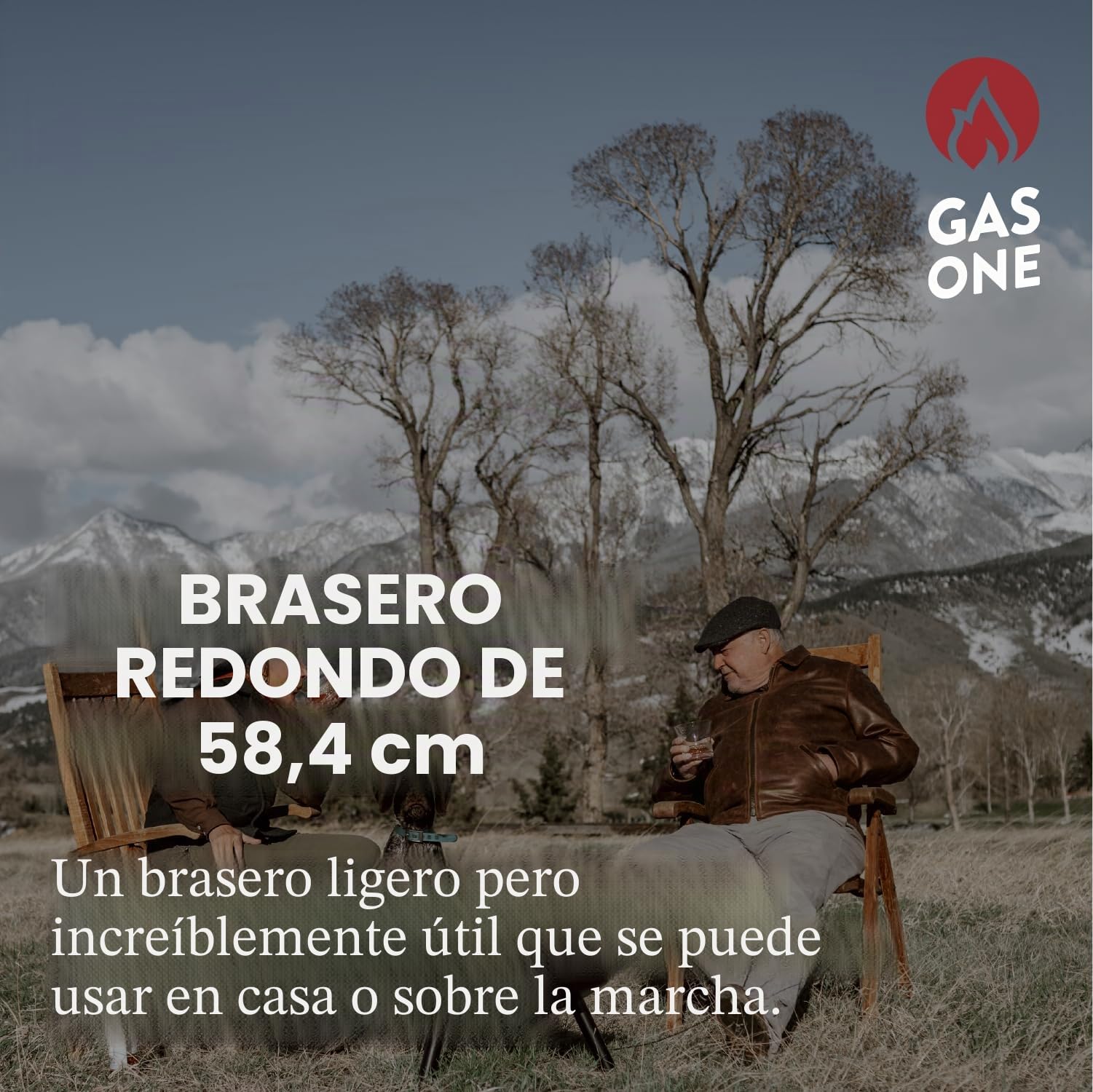 GasOne Hoguera de leña para Exteriores de 23 Pulgadas, Hoguera de aleación de Acero Duradera para Exteriores, pequeña Hoguera para Patio, Porche, Cubierta, Camping, Barbacoa