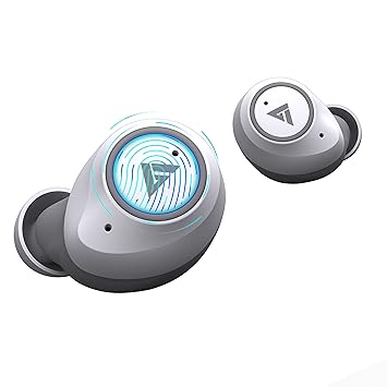 Boult Audio AirBass Q10 True Wireless in-Ear Earphones with 24H Total Playtime, Touch Controls, IPX5 Water Resistant, Low Latency for Gaming (White)