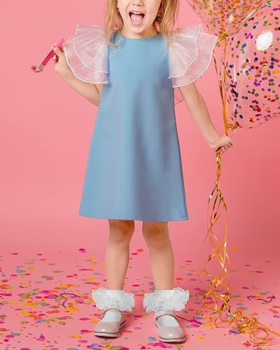 Miniatura 6 de Witwot Calcetines para niña pequeña con volantes grandes de encaje con volantes