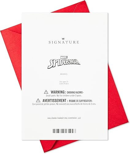Miniatura 7 de Hallmark Tarjeta de cumpleaños de Marvel con calcomanías (Spider-Man)