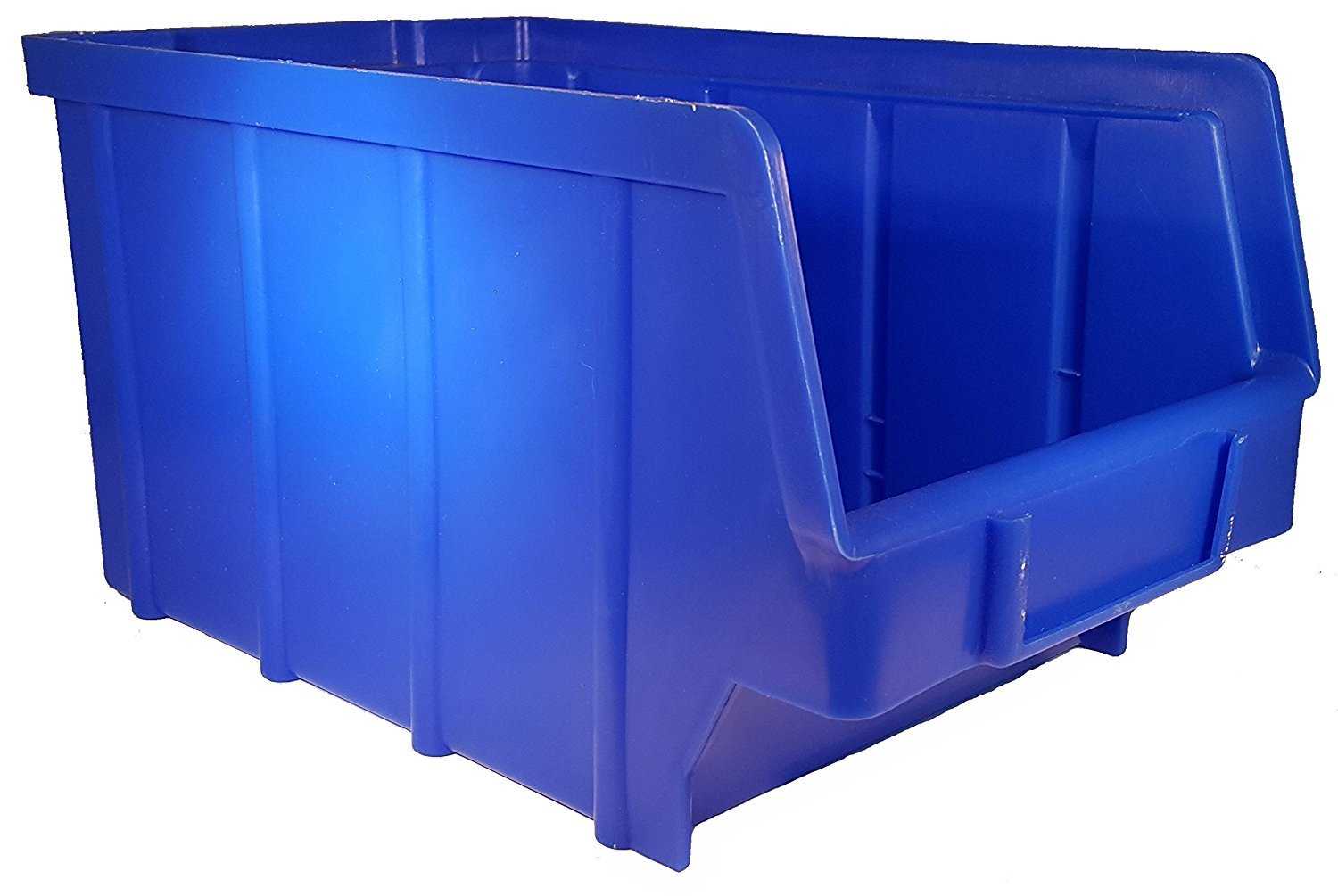 25 unidades Cajas – Color Azul – Tamaño 3 (145 x 248 x 127 mm) – Apilable/Visión estante de caja/caja/caja de almacenamiento