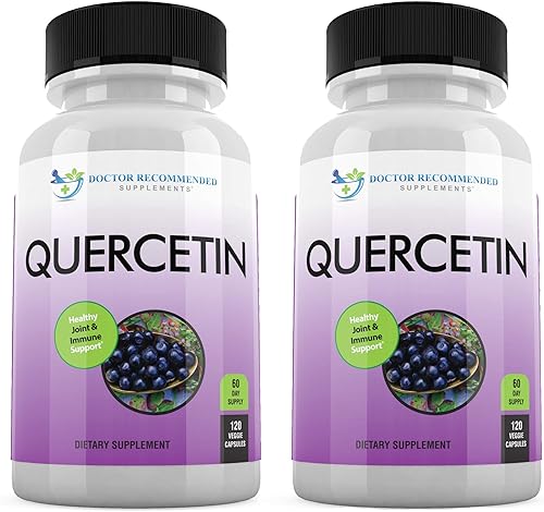 Quercetina 1000 mg por porción Suplemento vitamínico para apoyar la salud cardiovascular, respuesta inmune y antiinflamatorio, (vegano sin OMG)