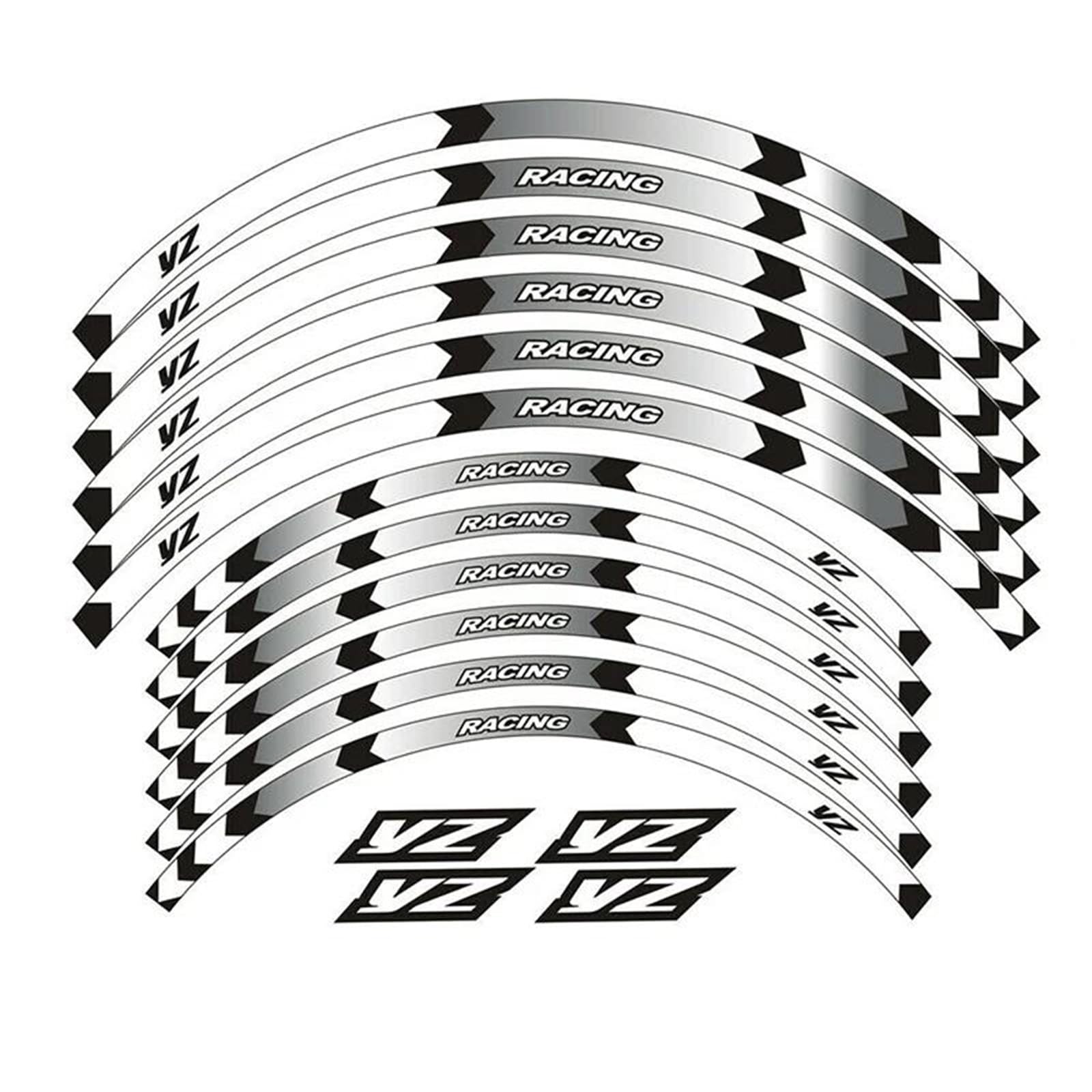 21 "19 Rim Wheel Stripes Tape Stickers for Yamaha YZ 250F/450F/450FX 125/250
