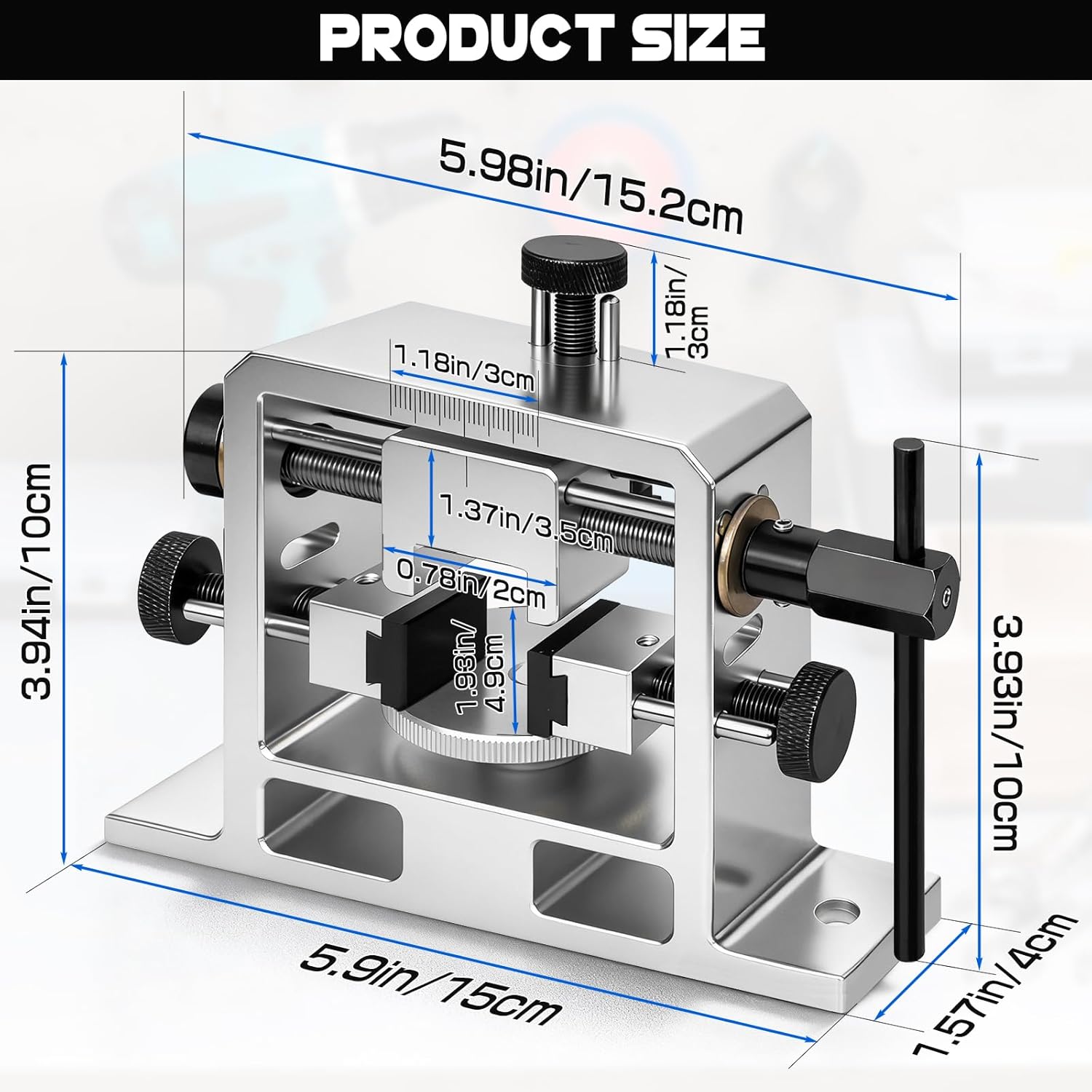 Sight Pusher Tool, Rear Sight Pusher for Dovetailed Sight Removal Adjustment, Heavy Duty Precision Sight Pusher Tool with Adjustable Base