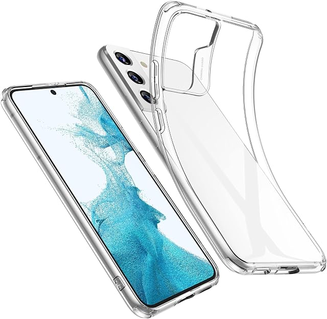 ESR Clear Case Compatible with Samsung Galaxy S22 Case, Crystal-Clear Shockproof Thin Silicone Case, Yellowing-Resistant Slim Transparent TPU Phone Case, Project Zero Series, Clear