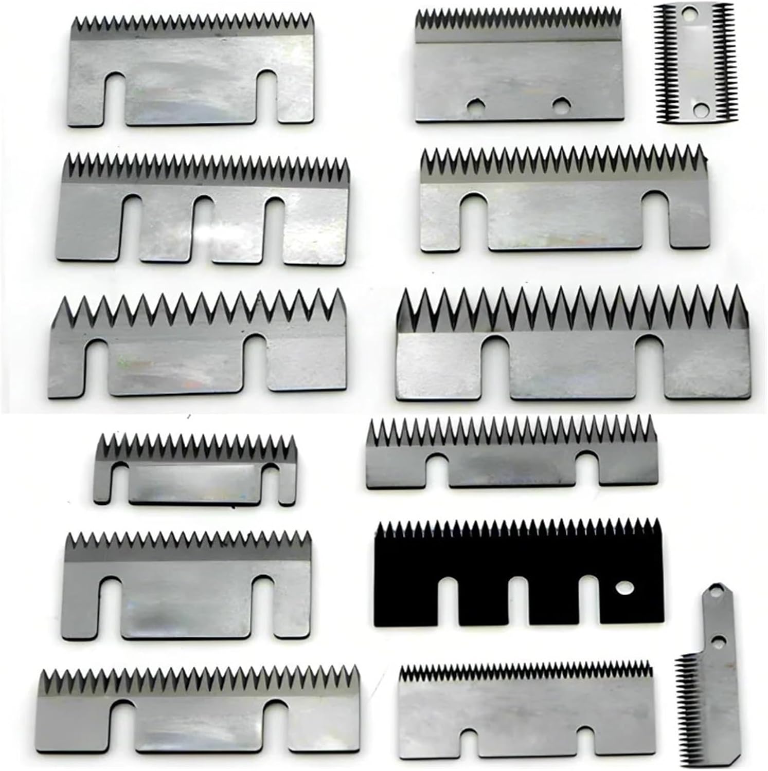 2 Pcs Price Tooth Knife Serrated Blade Tools for Case Sealer Carton Packing Machine High Speed Steel Accessories(62x40x1.5mm 2holes)