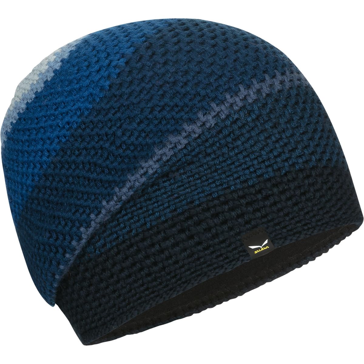 SALEWA Unisex Sella Am Beanie Hat, Blue Stripes
