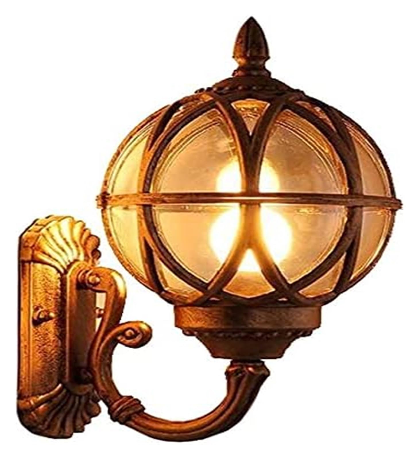 HYJAUSXB Wall Lamps Sconces Light Sconce Lighting Fixtures Vintage Lamp Exterior Outdoor Waterproof Balcony Villa Aisle Corridor Garden Lamp(OneColor,31cm)