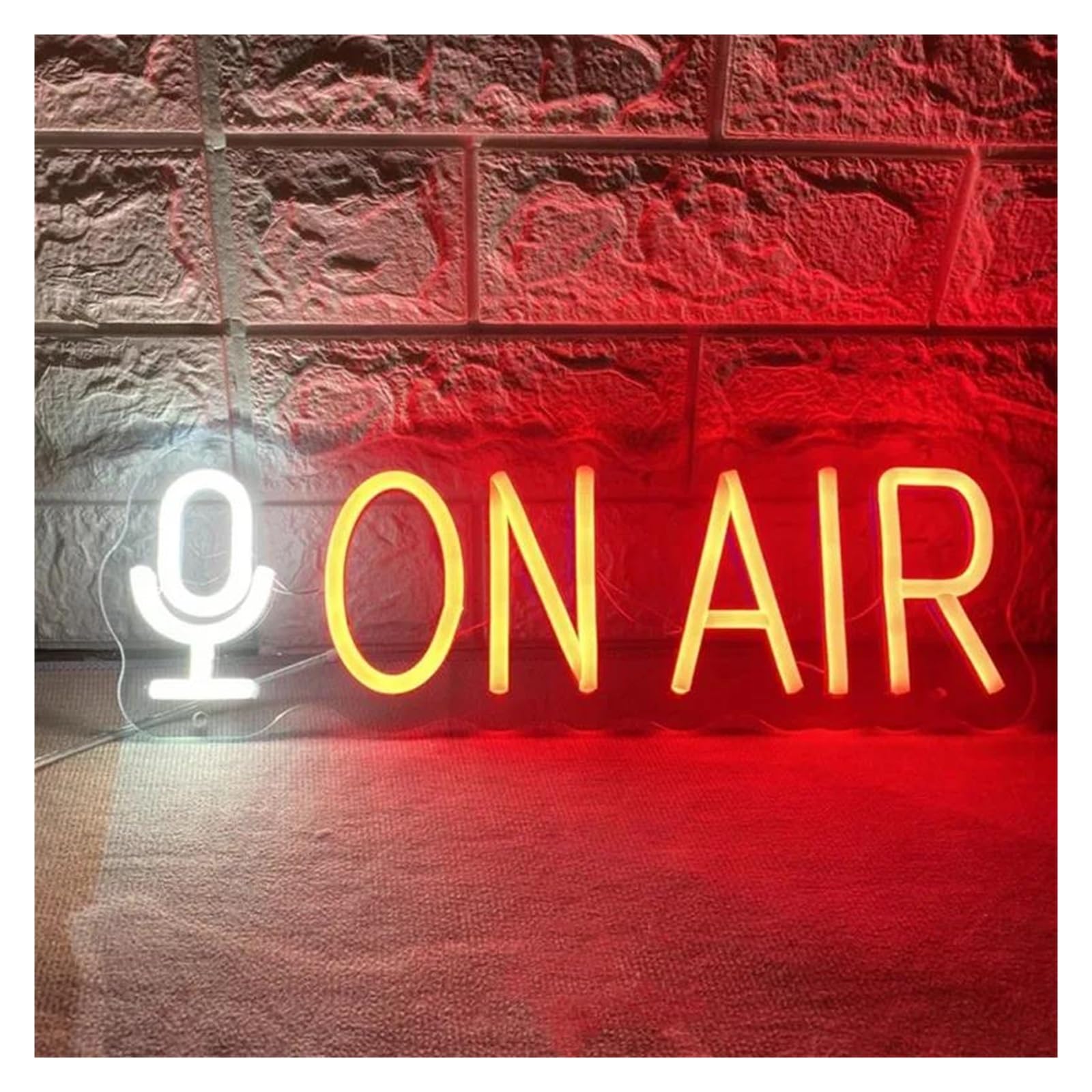 SHOUXI Sign Lamp On Air Neon Sign Live Streaming Recording Light Sign USB Light Decor Studio Bedroom Game Room Wall Decor 40x13cm(Red)