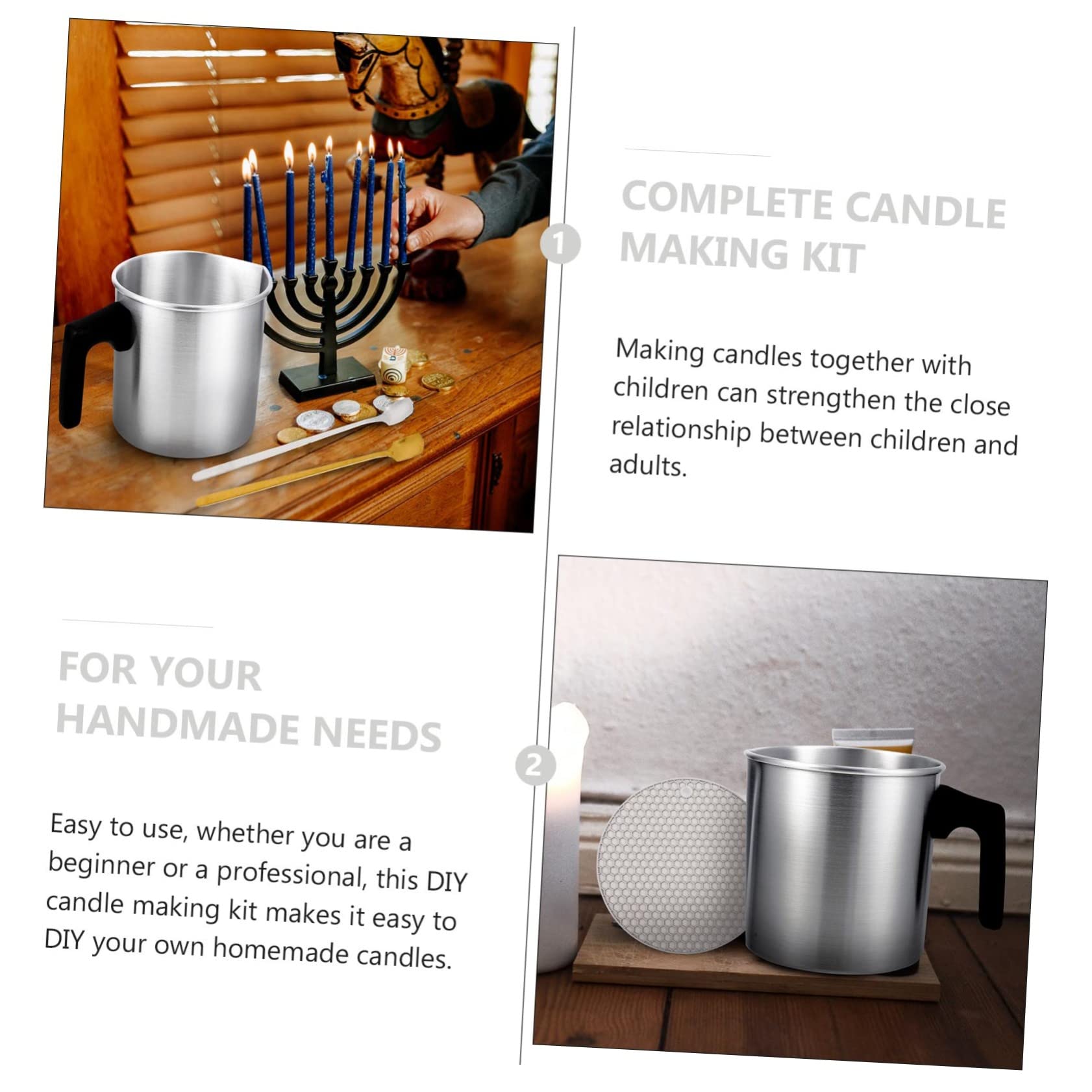 KONTONTY Pack Para Hacer Velas Perfumadas Inoxidable Kit De Velas Para Fabricar