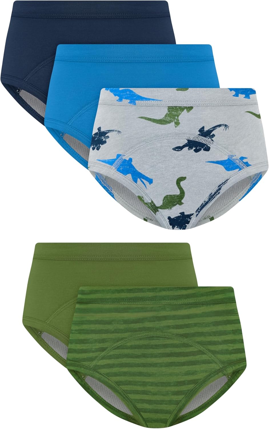 Hanes baby-boys Potty Training Underwear Brief, Heavy Absorbency Toddler Boys' Cotton Training Underwear, 5 Pack