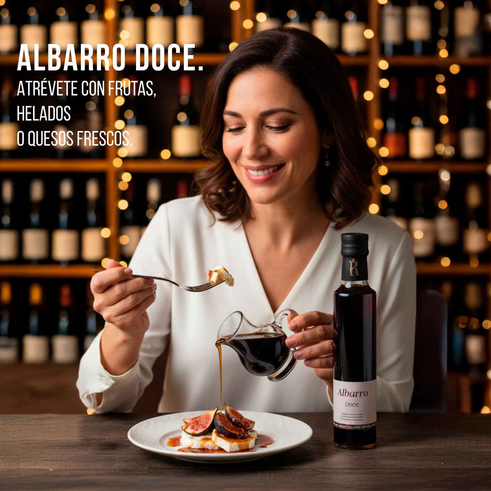 Vinagre Doce de Uvas Pasas 250 ml – Vinagre de vino blanco macerado en pasas con 6 meses de crianza en barrica – Gourmet artesanal de Galicia ideal para ensaladas y postres