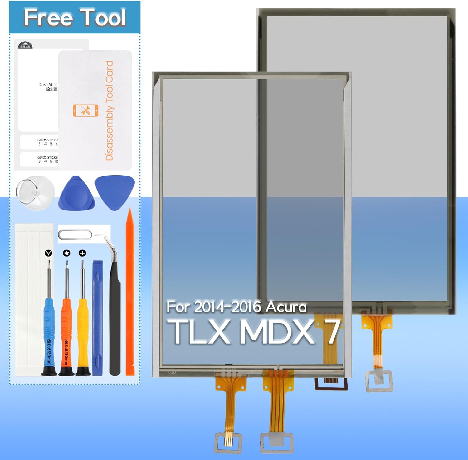 Yondista for 2014-2016 Acura TLX MDX 7" Touch Screen Glass Digitizer Navigation Radio Stereo