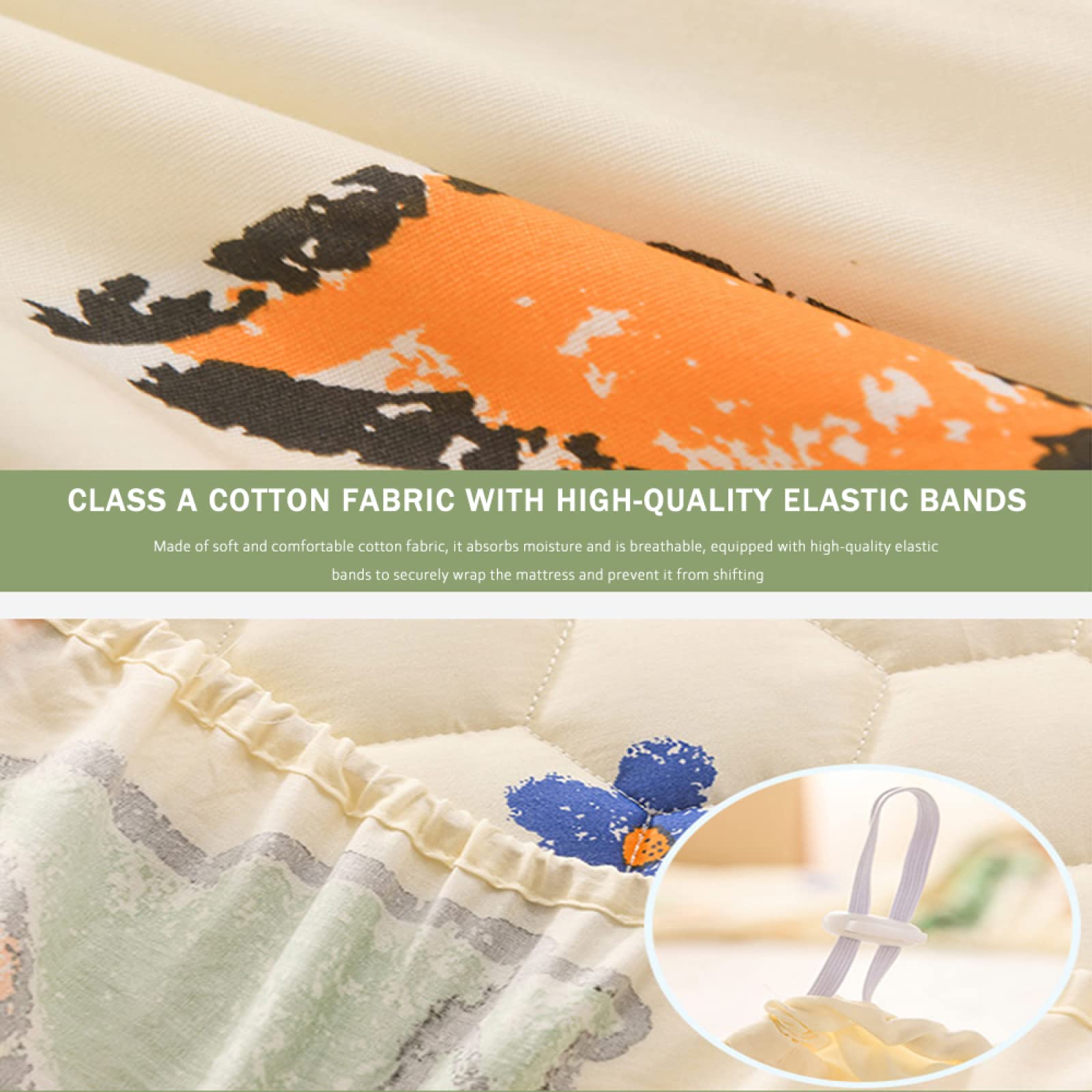 Sábana bajera impermeable de 48 x 74 cm, protector de colchón de microfibra con bordes elásticos para mayor comodidad, disponible en varios tamaños