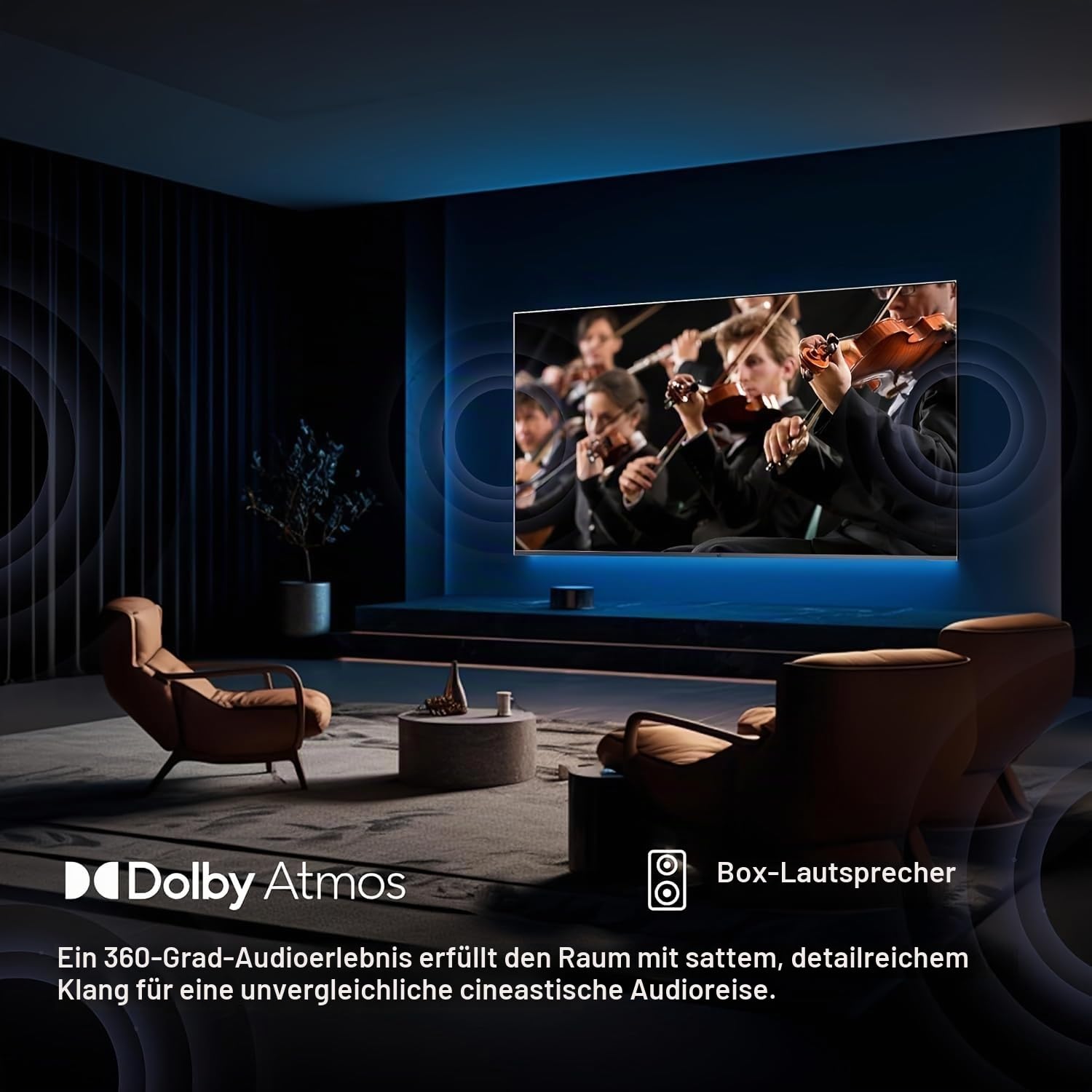 FPD Fernseher 55 Zoll Smart TV, 4K UHD mit Google TV & Google Cast, Dolby Vision und Atmos, HDR 10, MEMC für flüssige Bewegungen