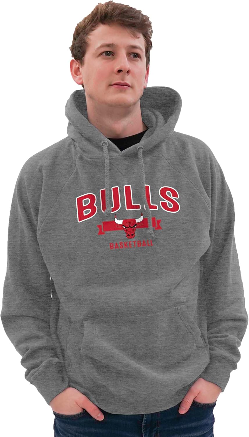 Blue 84 NBA unisex-adult Nba Officially Licensed Hooded Sweatshirt Sanded Fleece Gray - Image 2