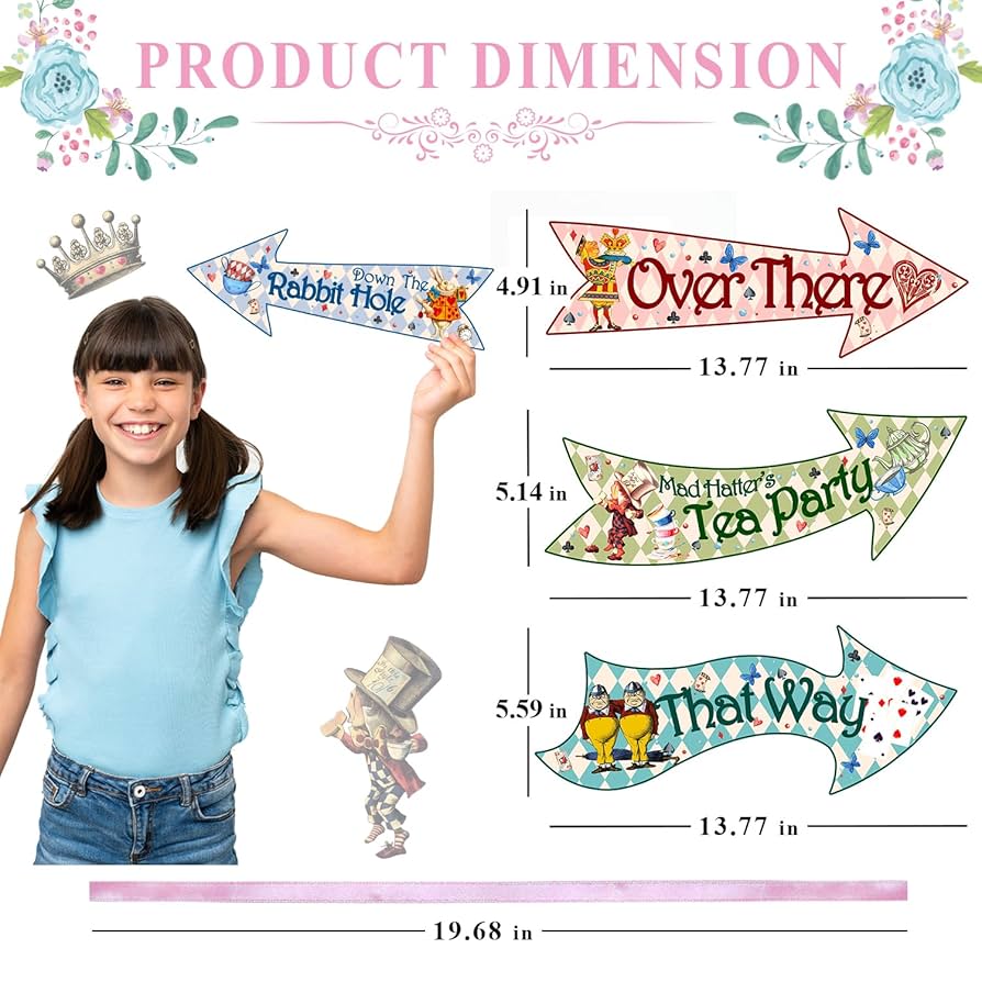 alice-in-wonderland-arrow-signs-24pcs-alice-in-wonderland-signs-htabiol-alice-in-wonderland-party-decorations-fit-for-alice-wonderland-decor-alice-in-onederland-1st-birthday-mad-hatter-tea-party-home-kitchen-amazon-com for Free Printable Alice In Wonderland Arrow Signs Template Alice in Wonderland Arrow Signs, 24pcs Alice in Wonderland Signs, Htabiol Alice in Wonderland Party Decorations, Fit for Alice Wonderland Decor, Alice in Onederland 1st Birthday, Mad Hatter Tea Party : Home & Kitchen - Amazon.com for Free Printable Alice In Wonderland Arrow Signs Template