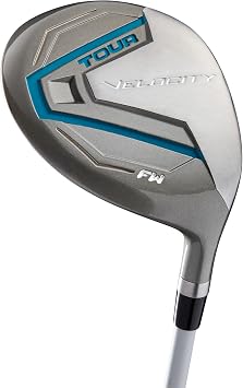 Wilson Tour Velocity Complete Golf Set with Stand Bag - Ladies Right Hand, Ladies Flex, Grey/Blue