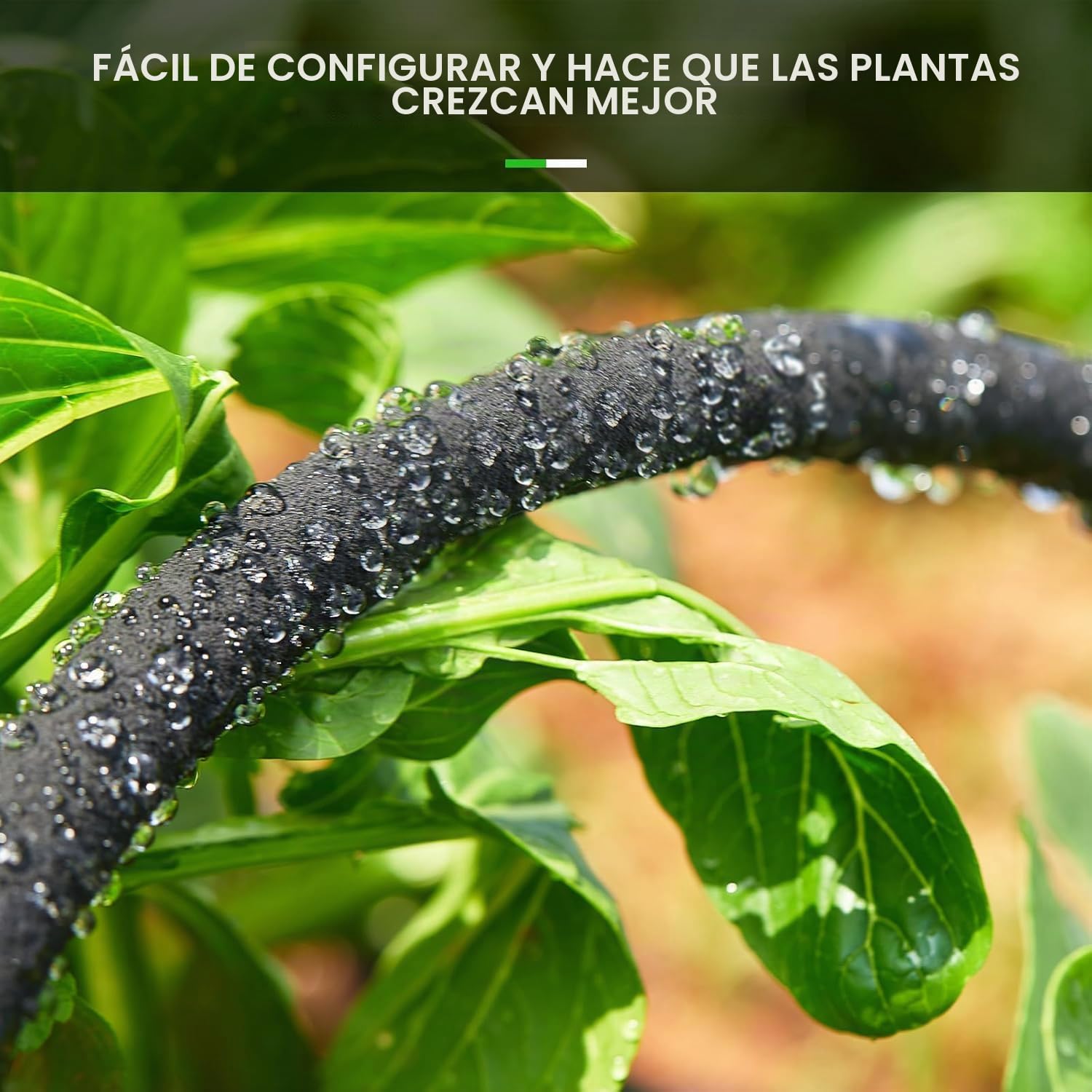Juego de Manguera para Riego por Goteo, 100 M Manguera Microporosa para Jardín, Céspedes, Patios, Profesional Mangura Goteo (100m)