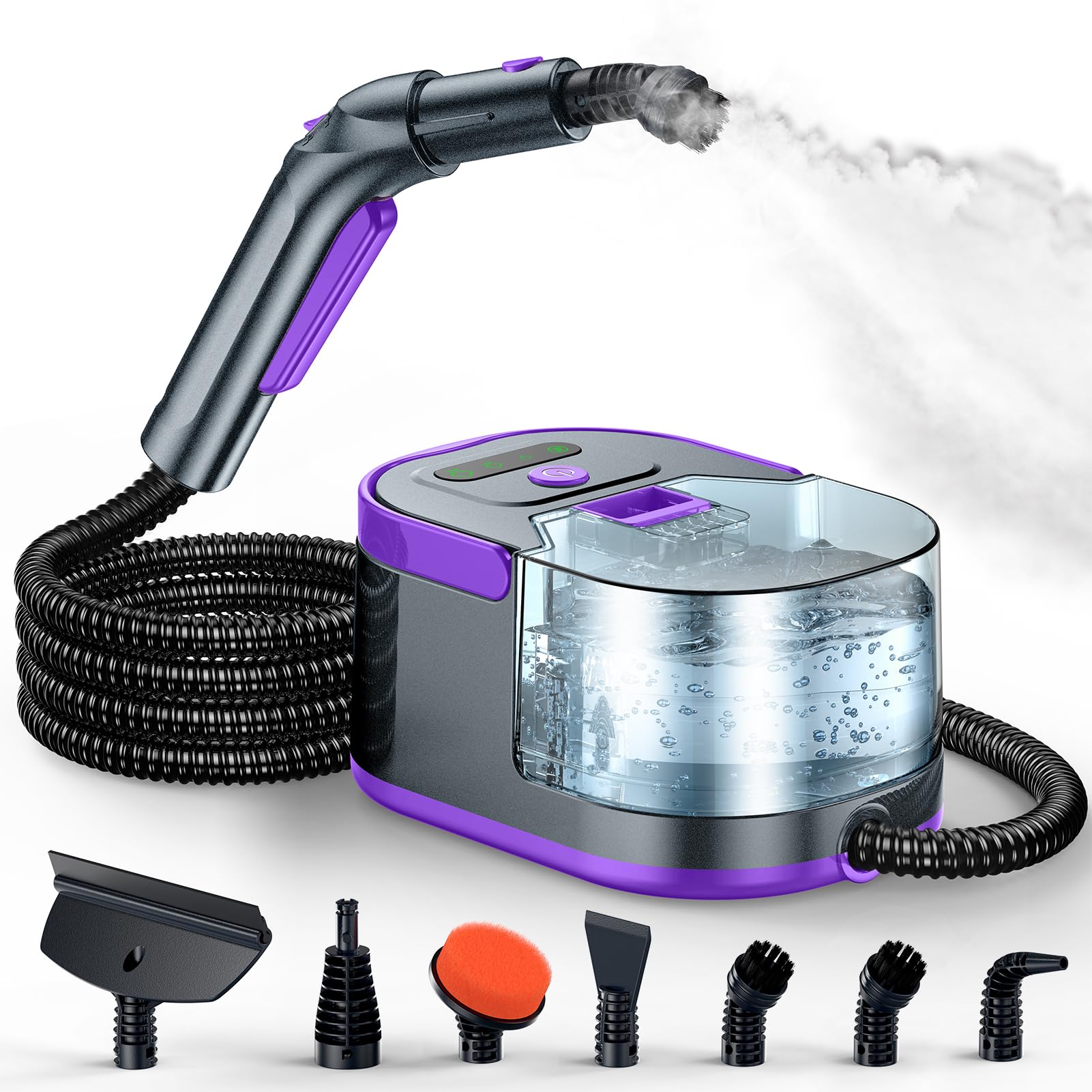 Handheld Steam Cleaner, Portable Deep Cleaning Steamer for Home &amp; Car Use