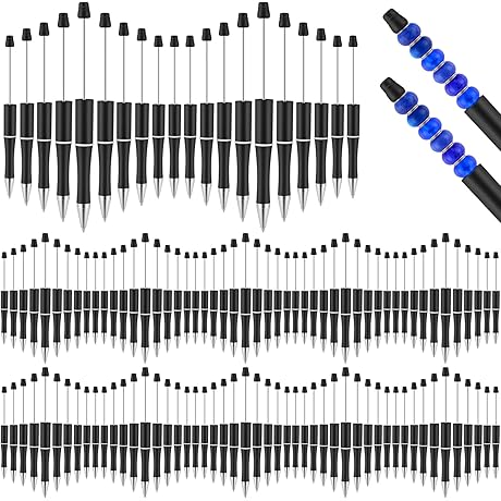 TecUnite Black Beadable Pens 200pcs