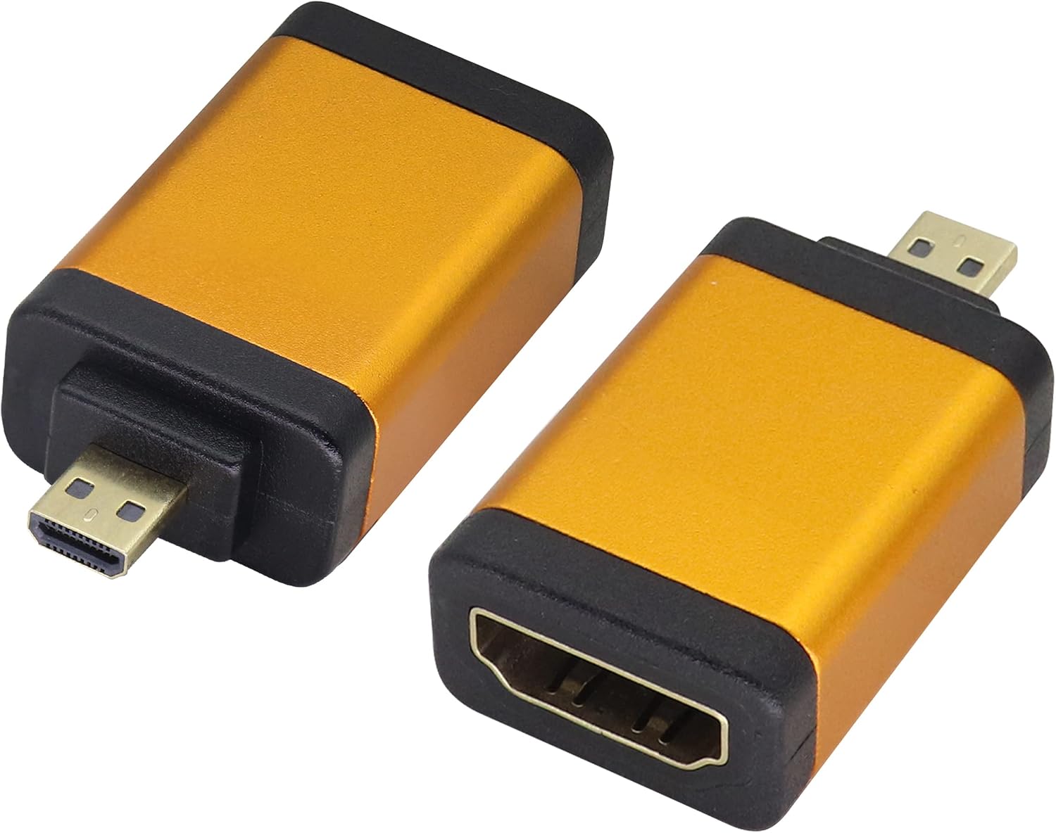 Адаптер Micro HDMI — HDMI (тип D) Разъем Micro HDMI «папа» — HDMI «мама», подходит для устройств 4K 60 Гц Разъем Micro HDMI с вилк