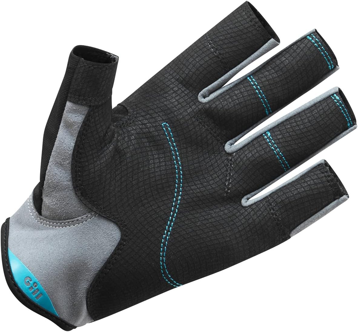 Gill Junior Deckhand Sailing Gloves - Short Finger with 3/4 Length Fingers - 50+ UV Sun Protection & Water Repellent