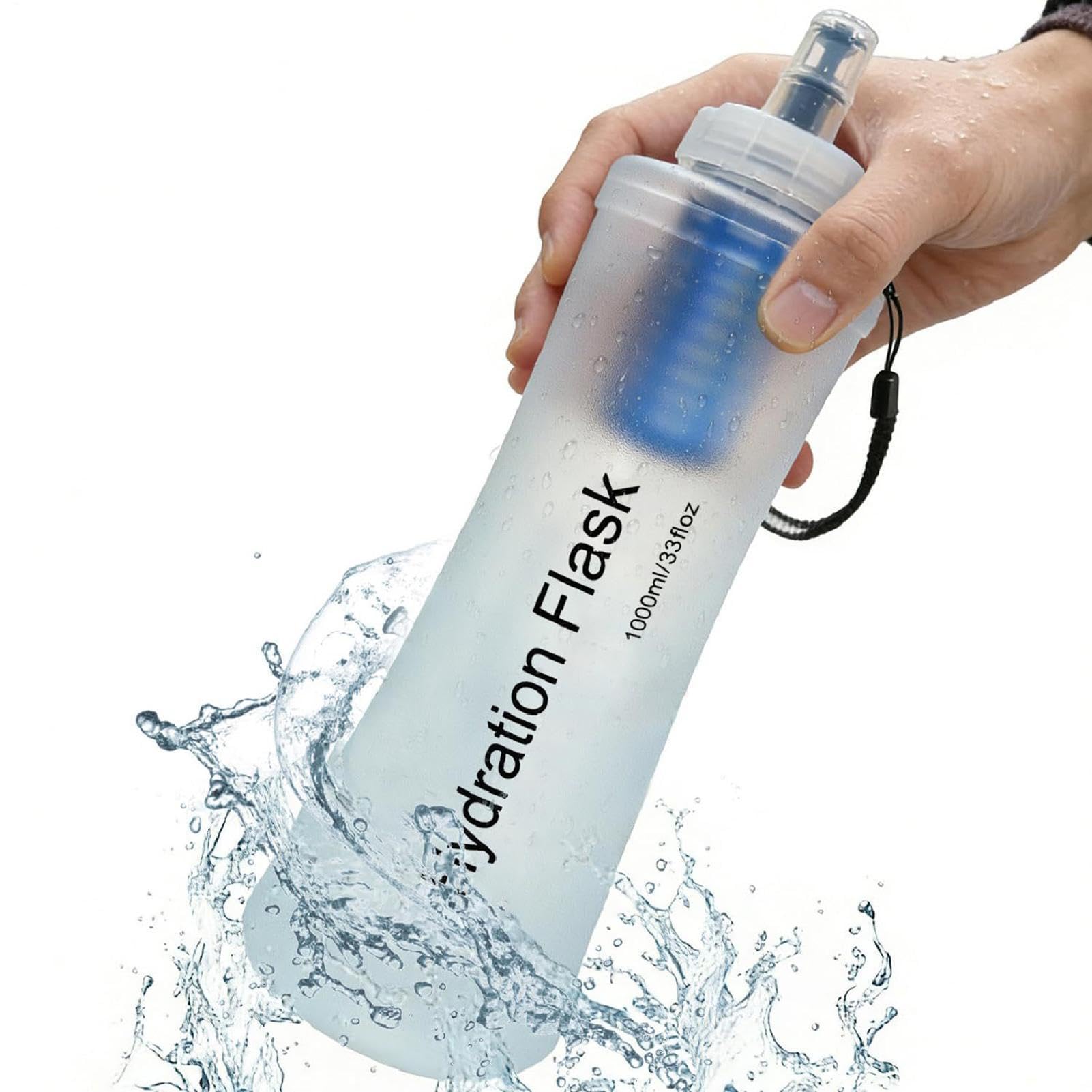 Borraccia Filtrante Soft Flask Pieghevole Da Esterno Con Purificatore Da 1