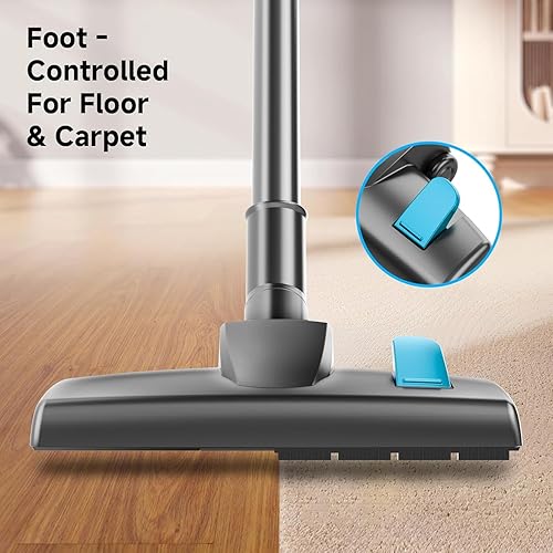 Miniatura 3 de Aspiradora de palo con cable, potente aspiradora de palo de 25 Kpa, aspiradora 2 en 1, taza de polvo de 1.2 L, aspiradora de mano con cable para