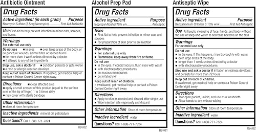 Miniatura 9 de Be Smart Get Prepared Kit de primeros auxilios de 85 piezas: limpiar, tratar, proteger cortes menores, rasguños. Hogar, oficina, coche, escuela,