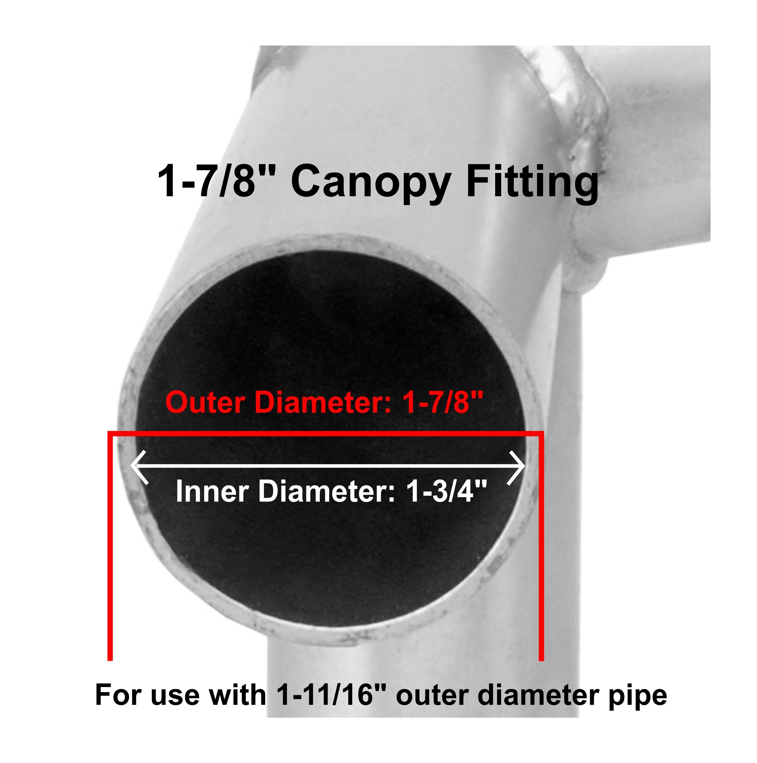 Buy INS Import Canopy Fittings Kit 1 7/8" High Peak Connectors for
