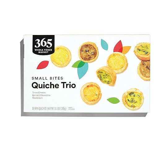 Whole Foods Market, Mini Quiche Assortment, 11.1 oz, (Frozen)