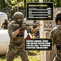 Vista 6 de EMERBU Pro-Grade Gel Splatter Ball Blaster N4 Upgraded by EMERBU - Metal and Nylon Body - 11.1V High Power - Metal Gearset - High Speed Motor - for