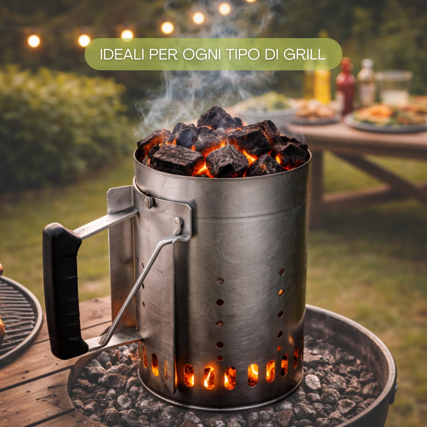 Virsus Carbone di Legna 1 Sacco da 9 kg Netti di Puro Carbone Vegetale per Barbecue, 100%, Combustibile Ecologico, Naturale, Grill, Grigliata o Barbecue da Tavolo (9Kg)