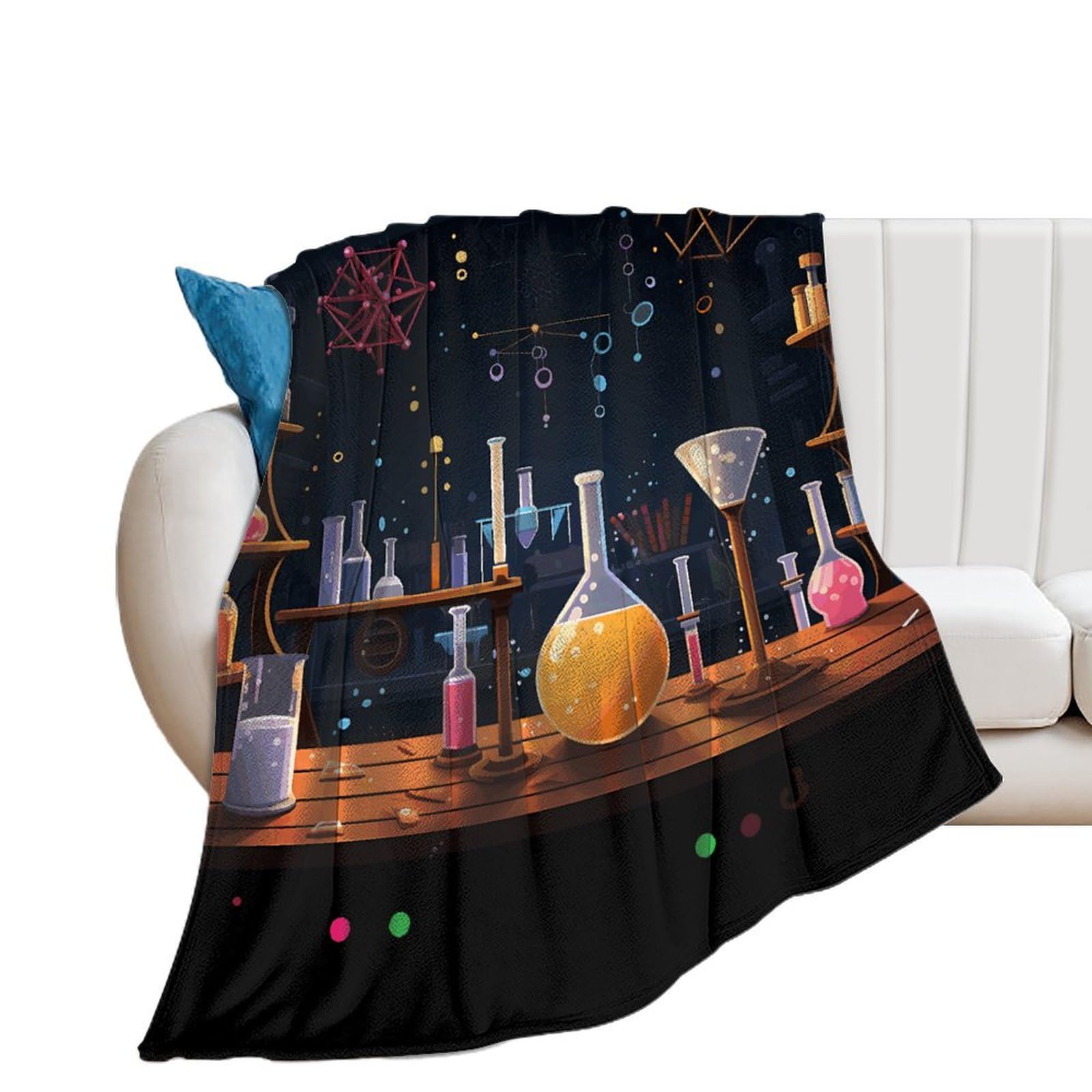 Couverture en flanelle légère pour nuits fraîches et voyage