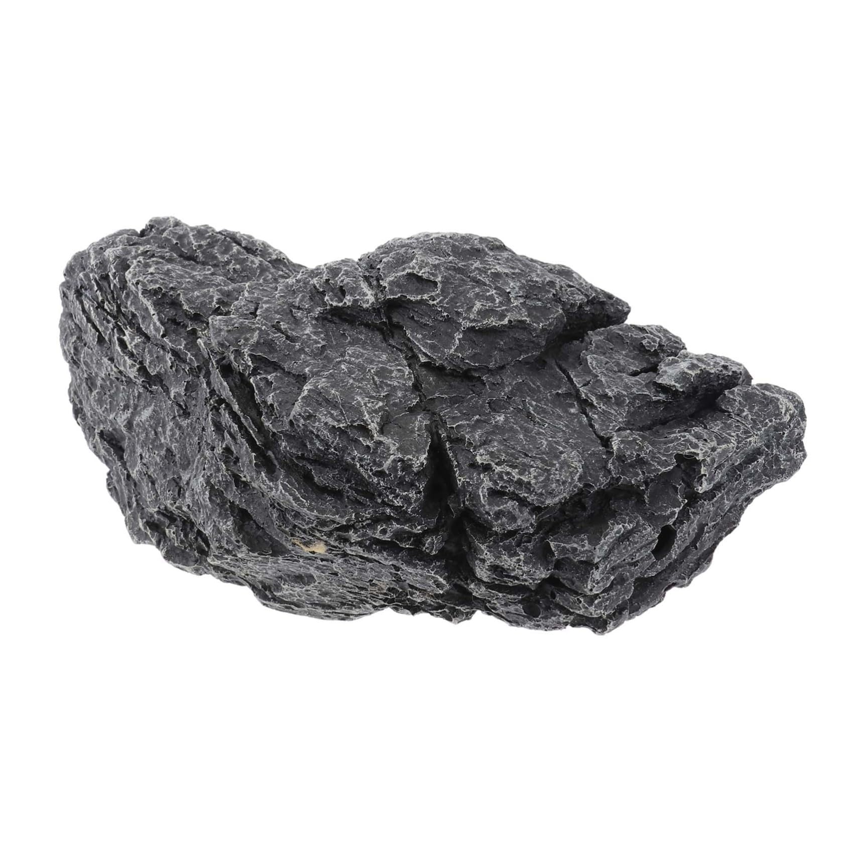 POPETPOP Decorazioni per Acquario in Resina Nera Realistiche e Prive di Inquinamento, Pietre Ornamentali per Acquari e Esposizioni di Bonsai Stile Casuale