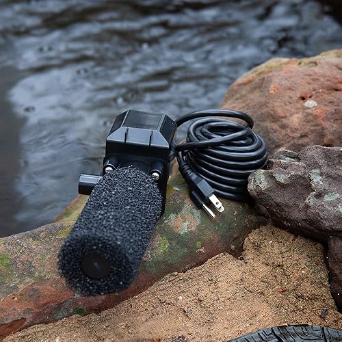 Miniatura 2 de Beckett FR680 - Juego de bomba de agua sumergible para estanques, caudal máximo de 680 galones por hora, color negro