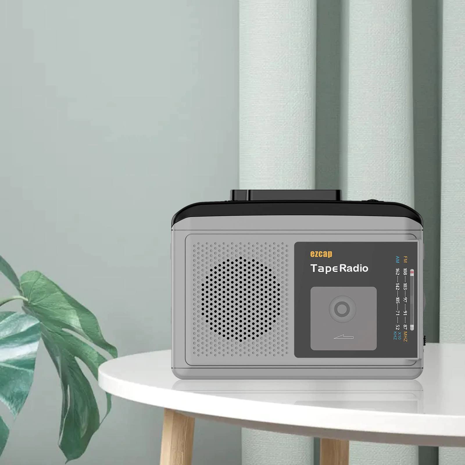 Tobo Portable Cassette Player, Ezcap Tape to MP3 Format Converter, AM/FM Radio Receiver, Build-in Speaker -(TD-147CA)